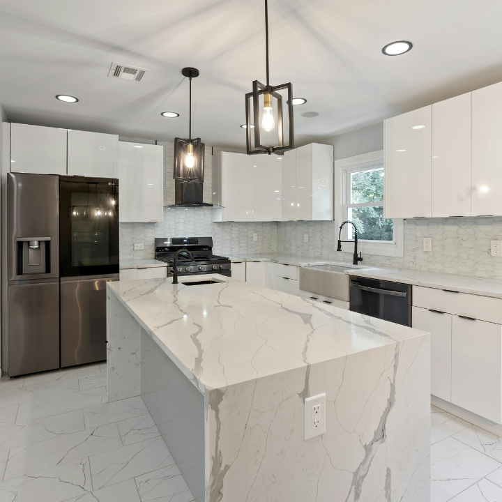 Clean modern kitchen after a Monique's Cleaning Services visit